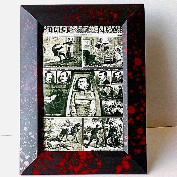 Jack the ripper Gothic horror oddity Frame Photo Print Crime UK Serial Killer - Picture 2 of 8